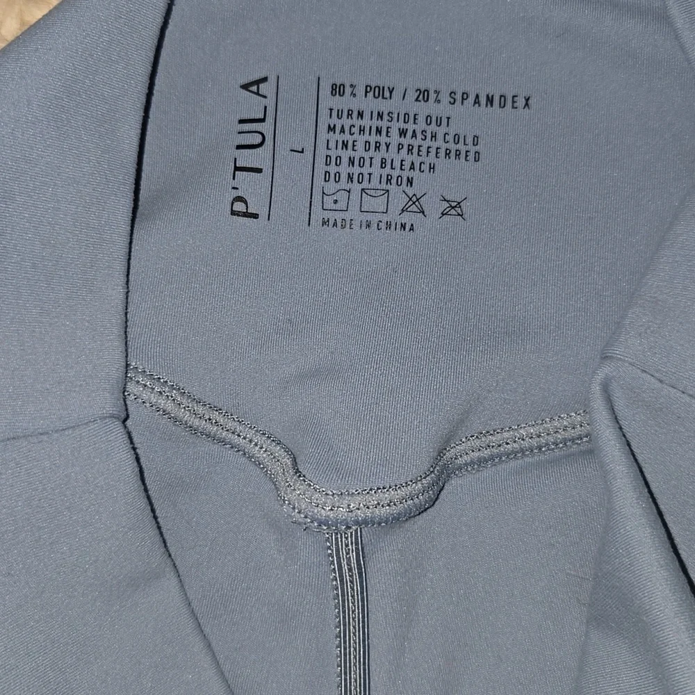 P'tula Sierra Sky Blue Leggings Size Large 23" Inseam - Picture 4 of 4